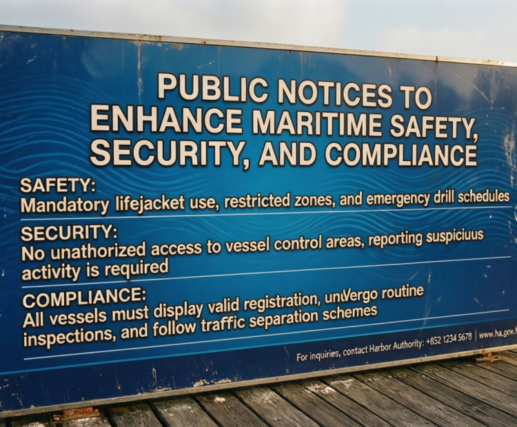 public notices to enhance maritime safety, security, and compliance